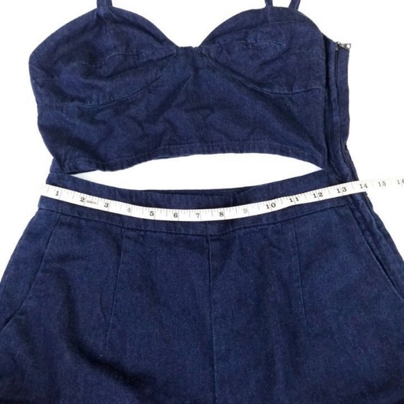 WHITE Peekaboo denim bustier - Picture 7 of 13